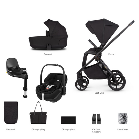 Venicci Claro 3 in 1 with Maxi Cosi Pebble 360 Pro2 and Familyfix Pro Isofix Base