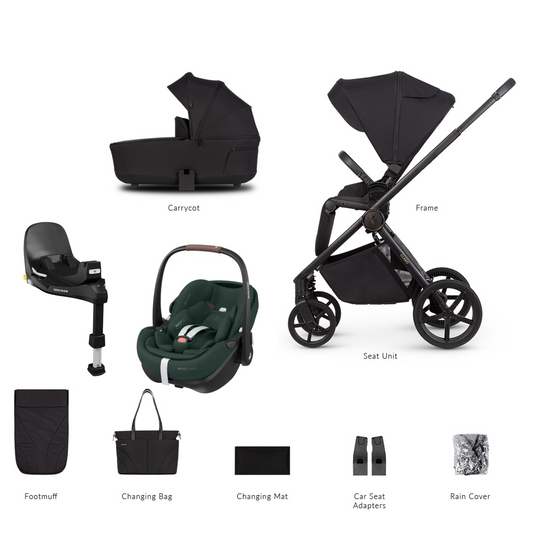 Venicci Claro 3 in 1 with Maxi Cosi Pebble 360 Pro2 and Familyfix Pro Isofix Base