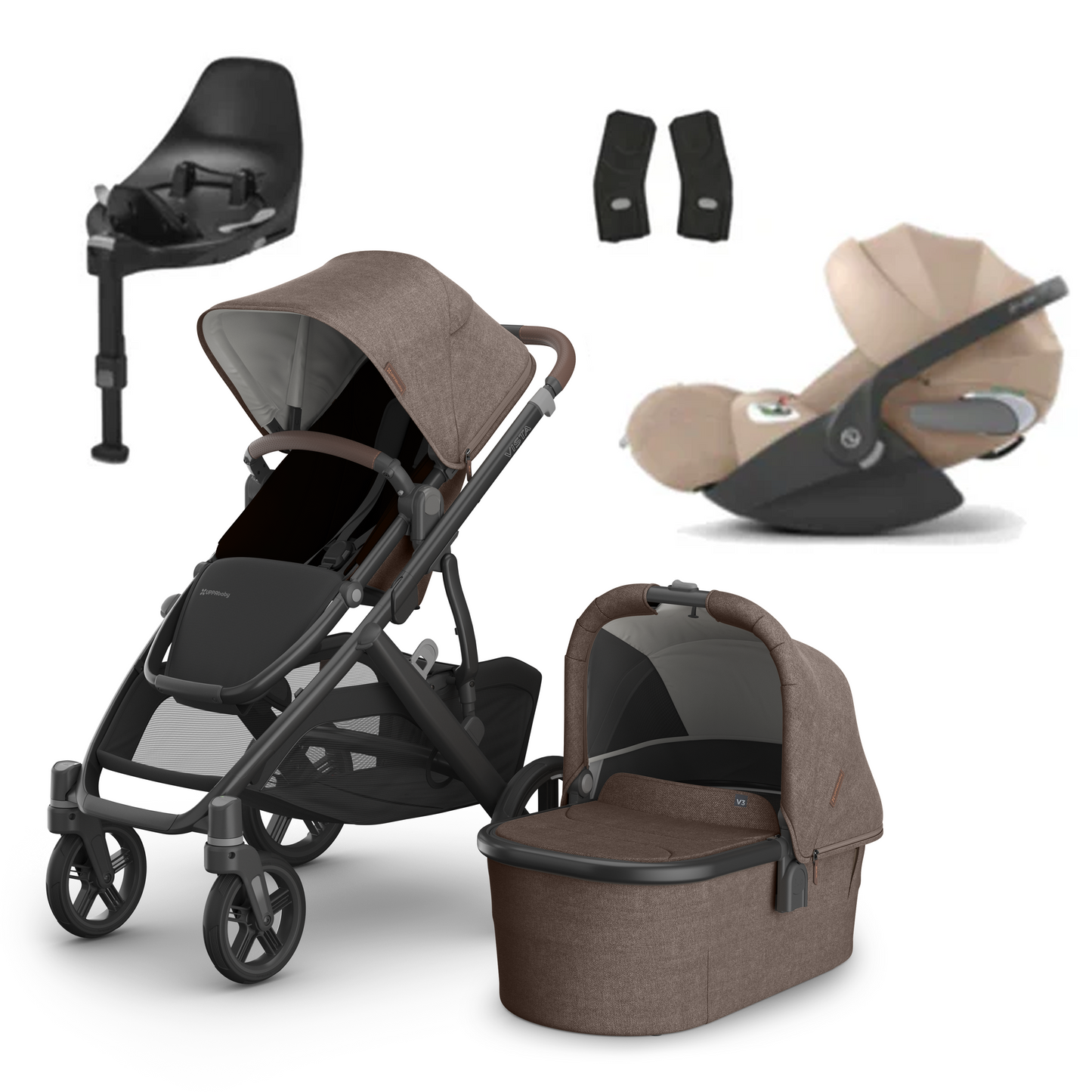 UPPAbaby Vista V3 Buggy with Cybex Cloud T and Base T