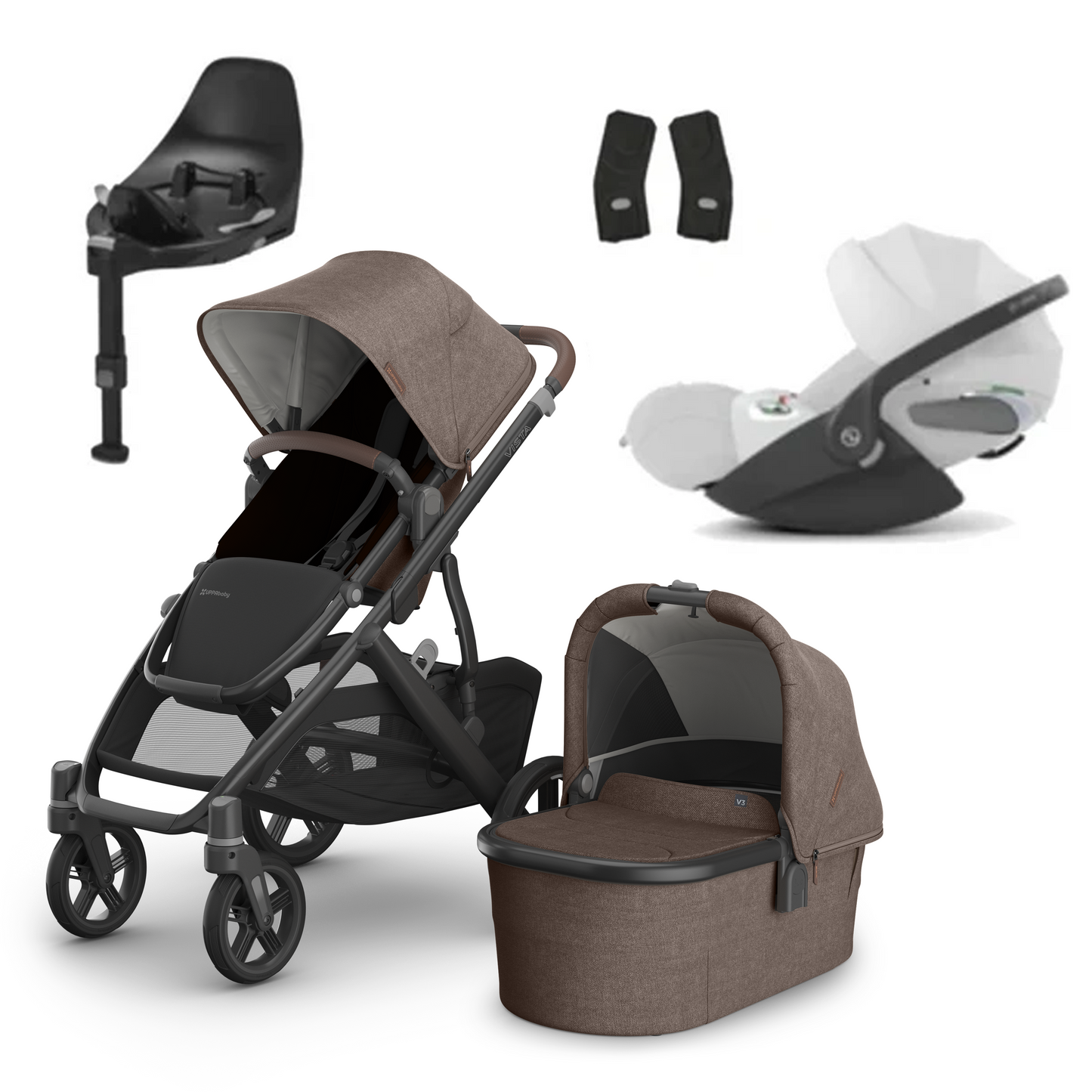 UPPAbaby Vista V3 Buggy with Cybex Cloud T and Base T
