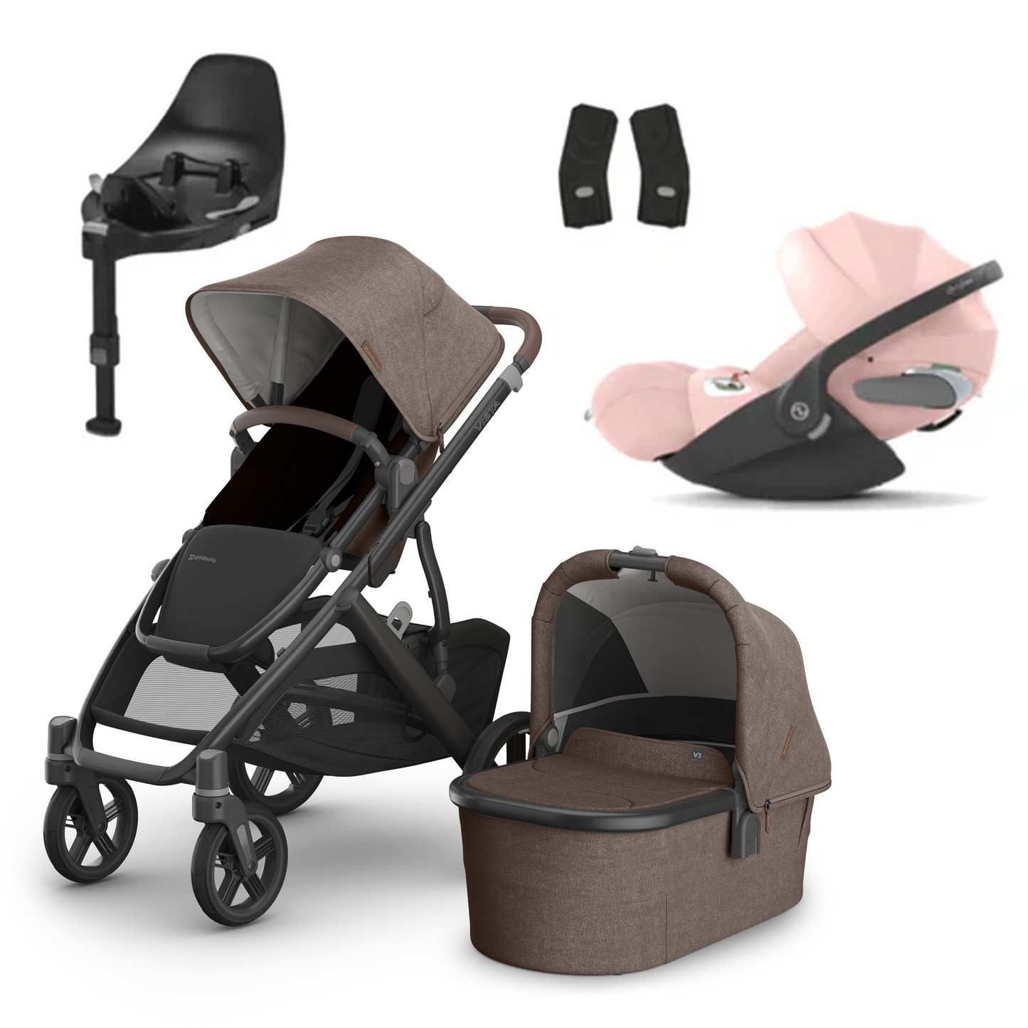 UPPAbaby Vista V3 Buggy with Cybex Cloud T and Base T