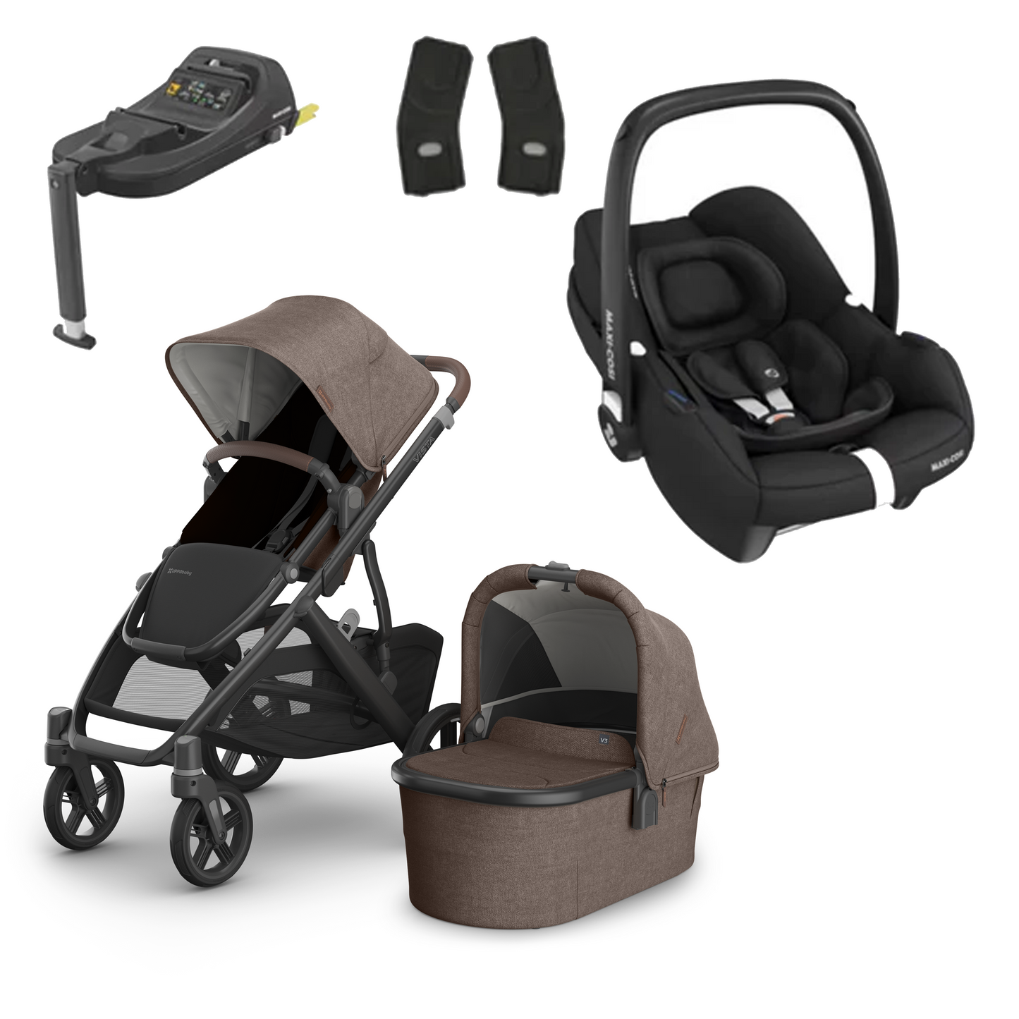UPPAbaby Vista V3 Buggy with Maxi Cosi CabrioFix and Base