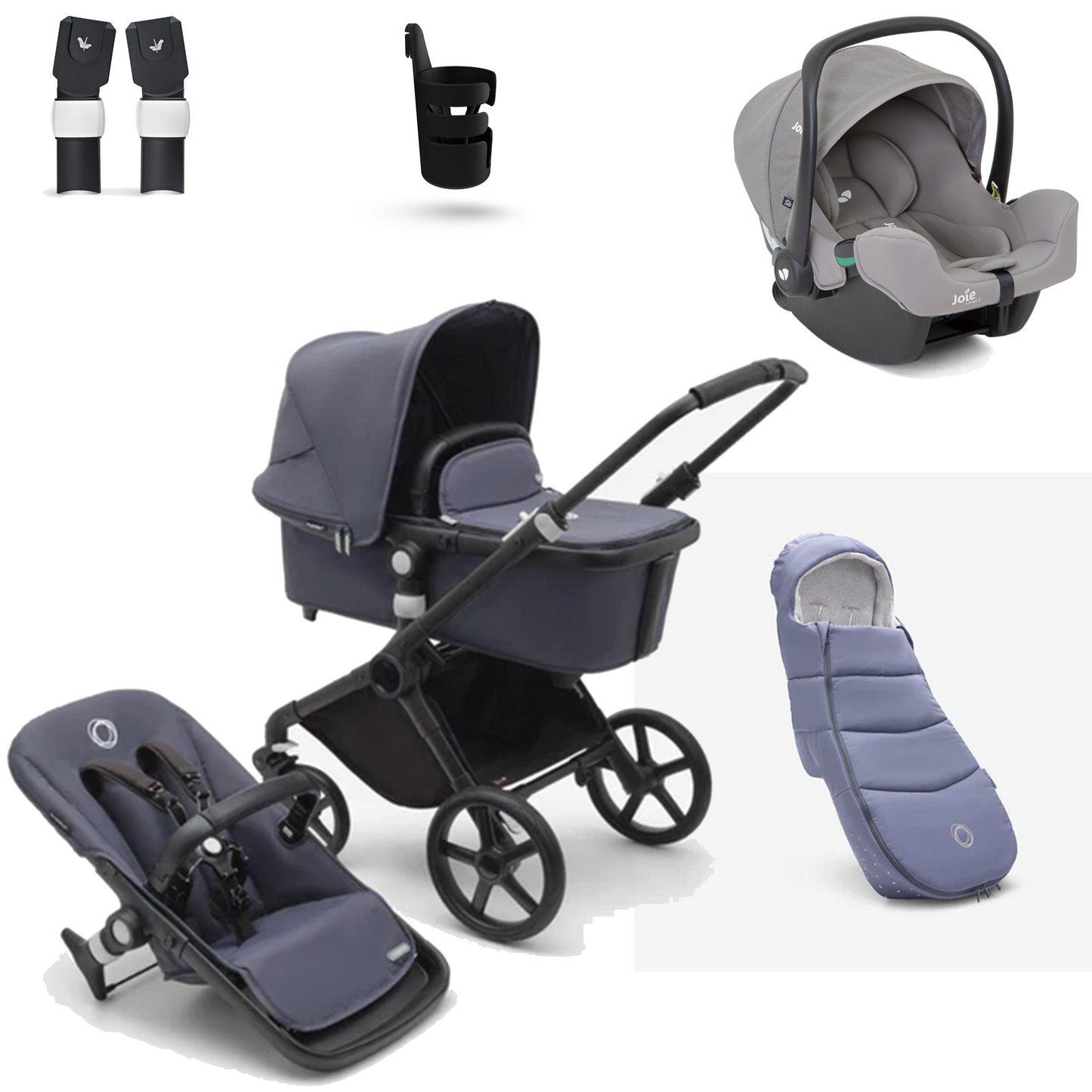 Bugaboo Fox Cub Essential Bundle with Joie iSnug