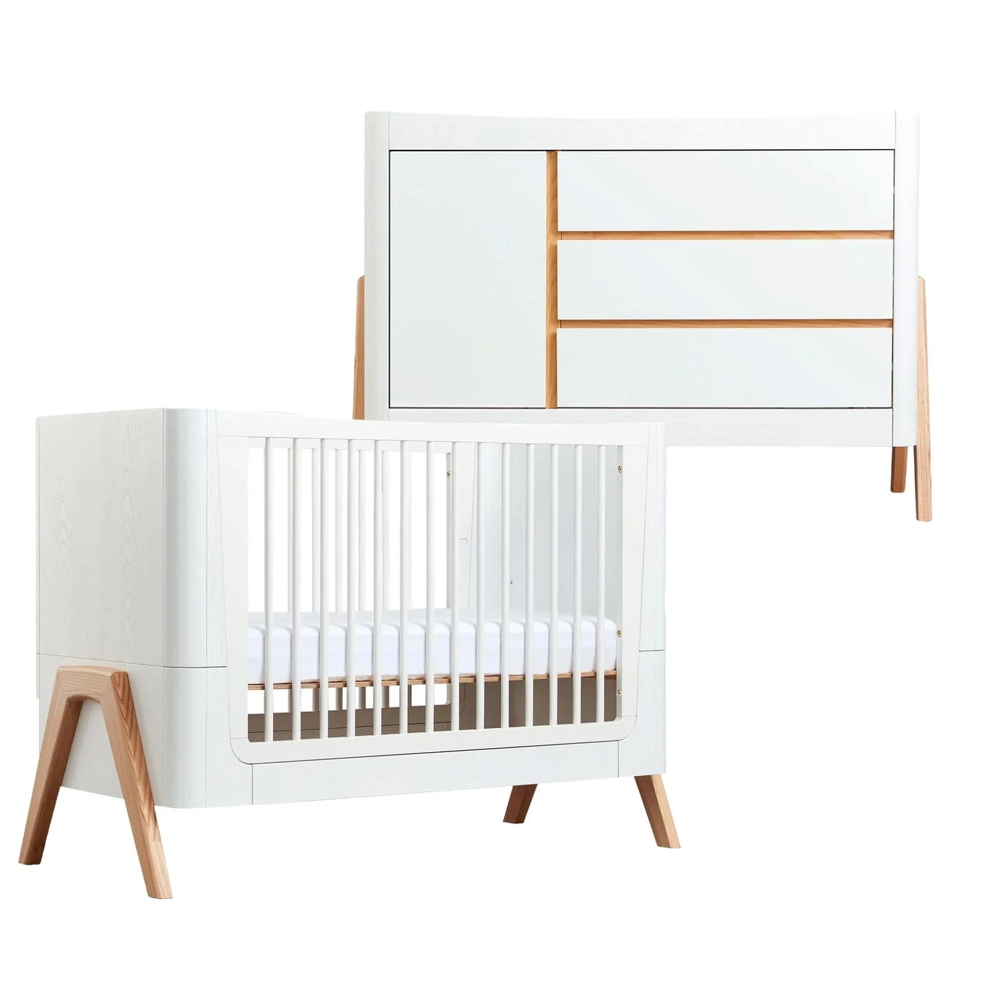 Gaia Baby Hera 2 Piece Set - Cot Bed & Dresser