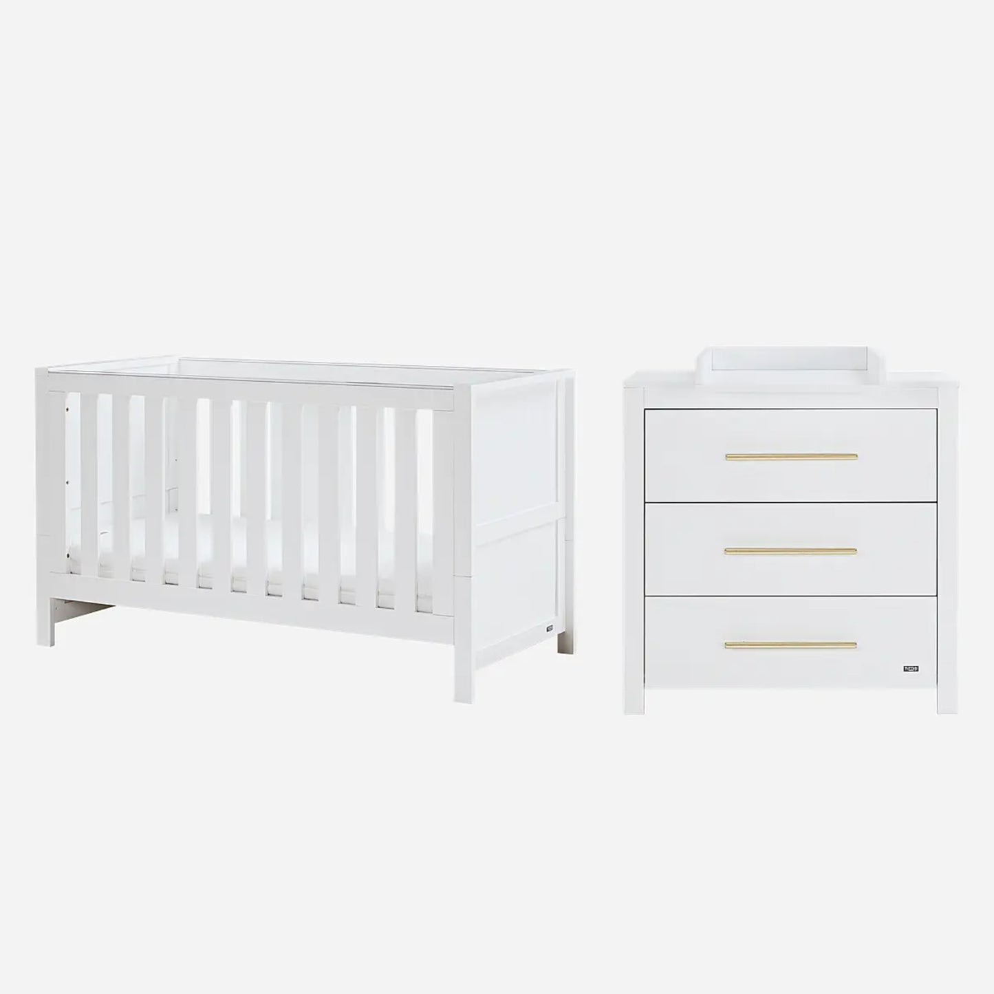 Tutti Bambini Tivoli 2 Piece Set with Cot Bed and Dresser Changer