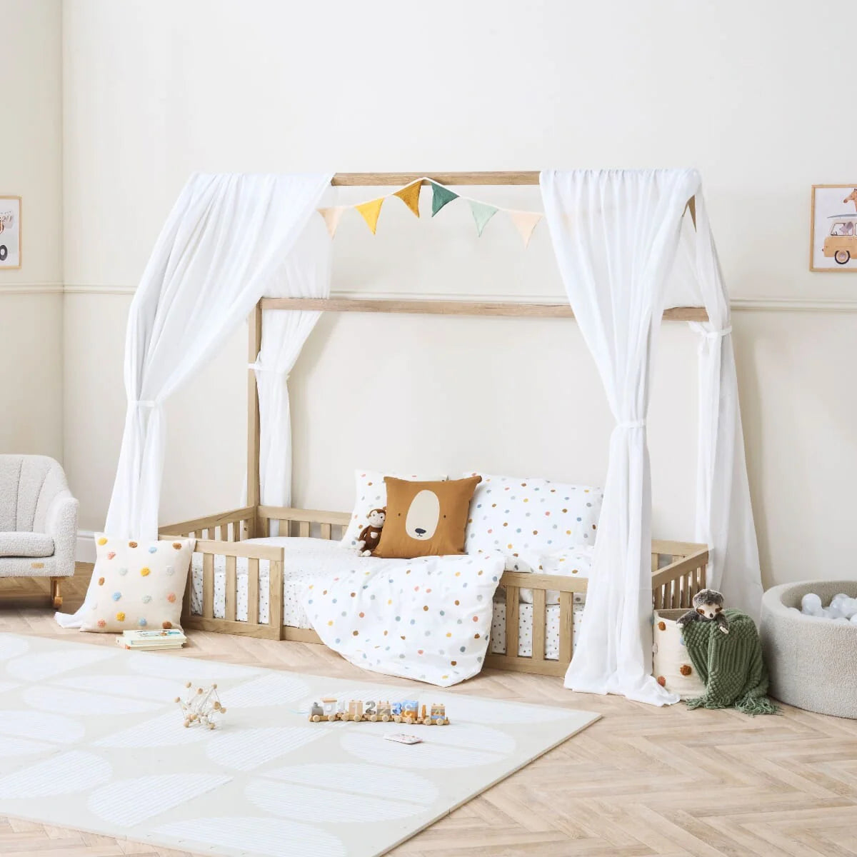 Tutti Bambini Grande Casa Montessori Toddler Floor Bed 90 x 200cm