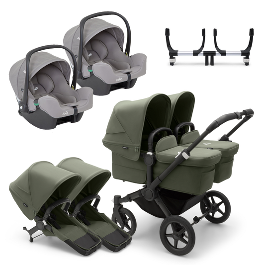 Bugaboo Donkey 5 Twin Bundle with Joie iSnug 2 Car Seat