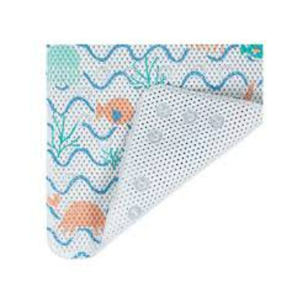 Clevamama Bath Mat with Kneeling Cushion - Under the sea (AntiBac Treated)