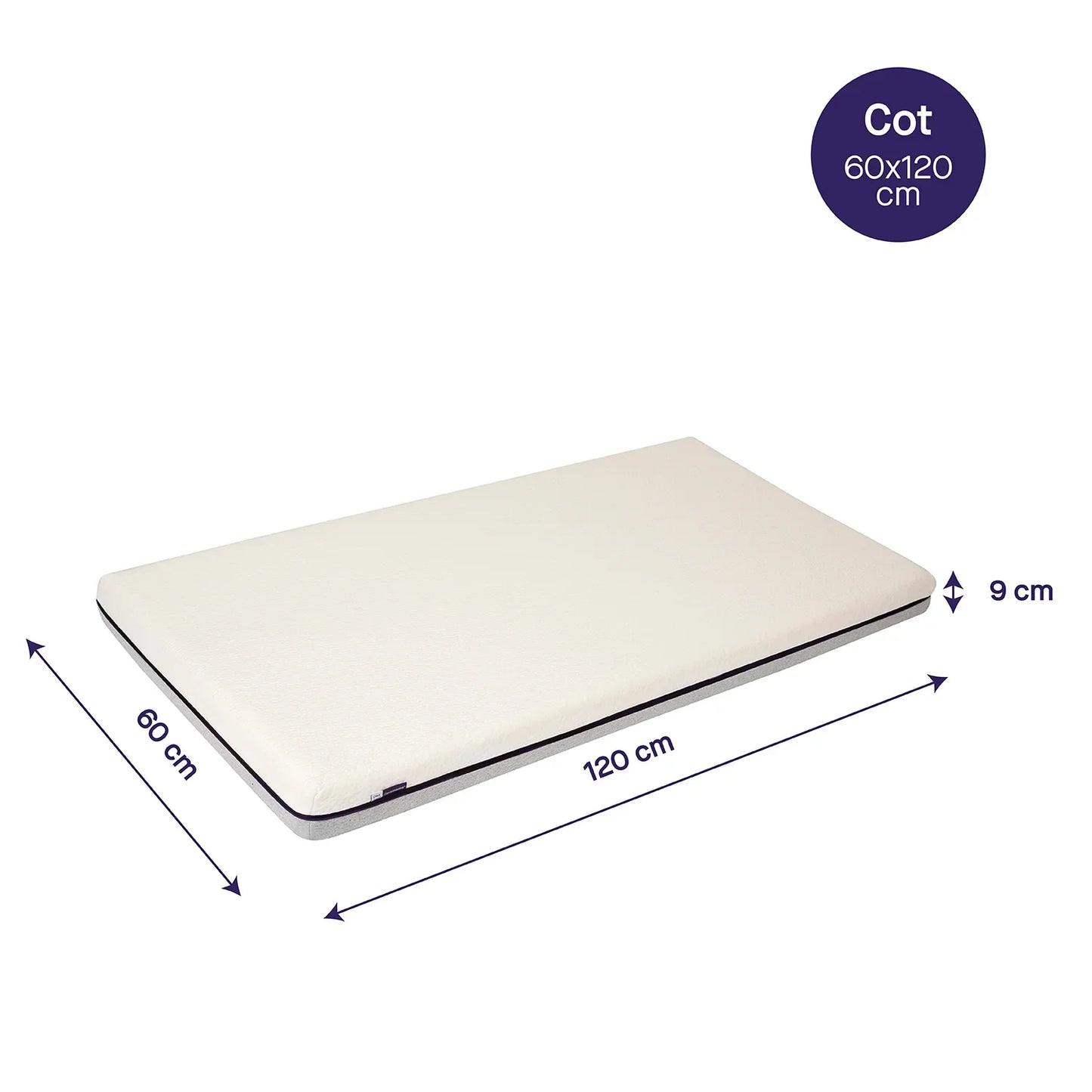 Clevamama Baby & Toddler Support Mattress Cotbed (70 x 140cm)