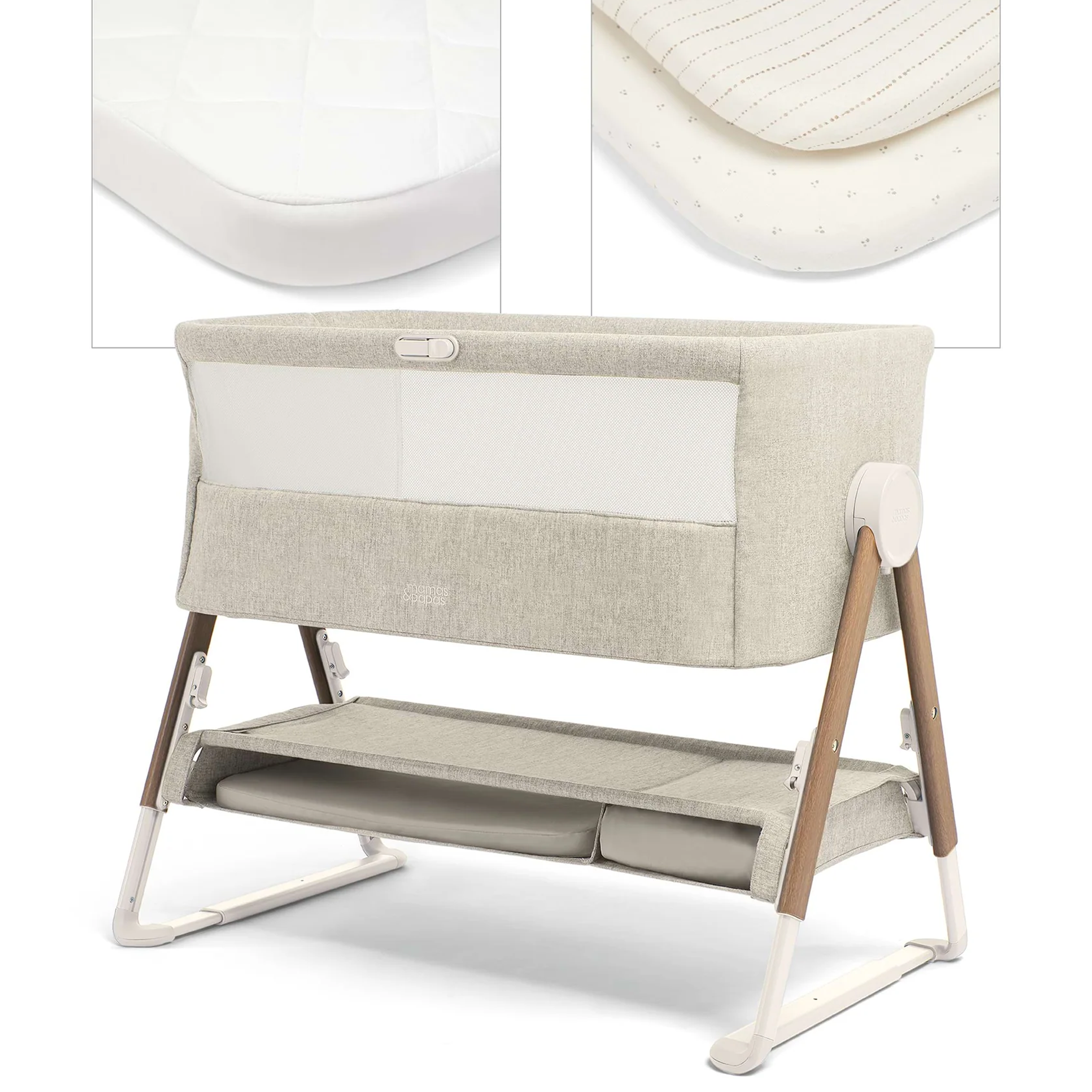 Mamas Papas Lua Bedside Crib Bundle BabyDoc Shop Ireland