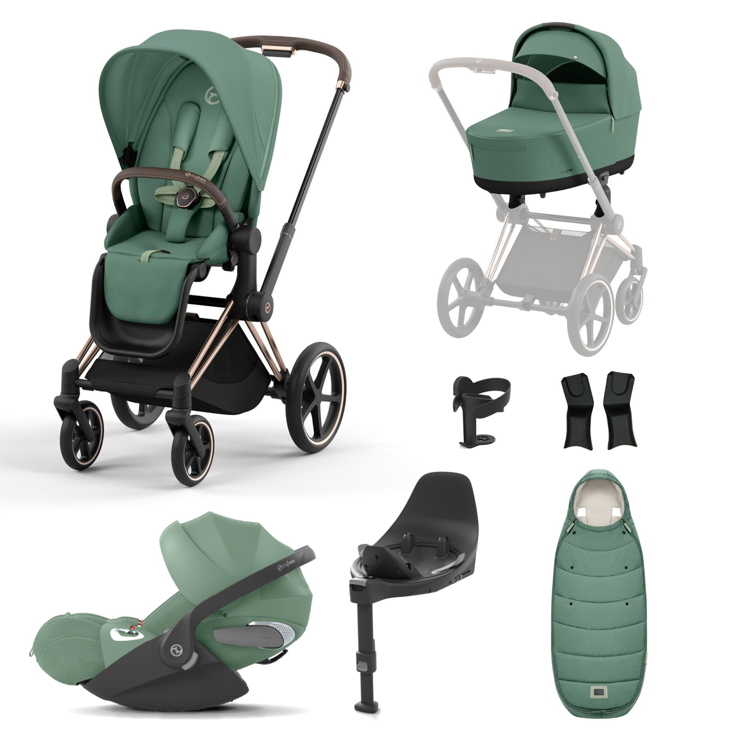 Cybex Priam Essentials Bundle with Cybex Cloud T and Base T