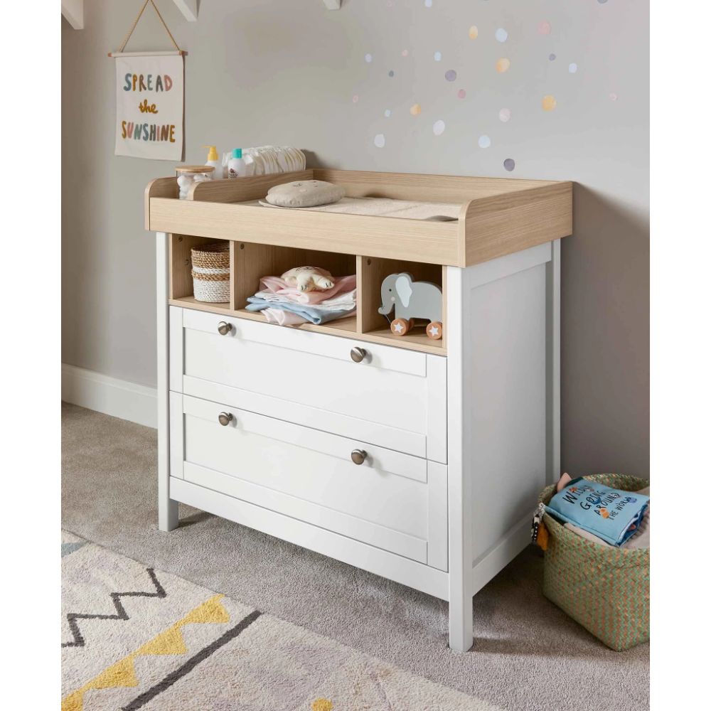 Mamas & Papas Harwell 3 Piece Baby Cot Bed Range with Dresser Changer and Wardrobe
