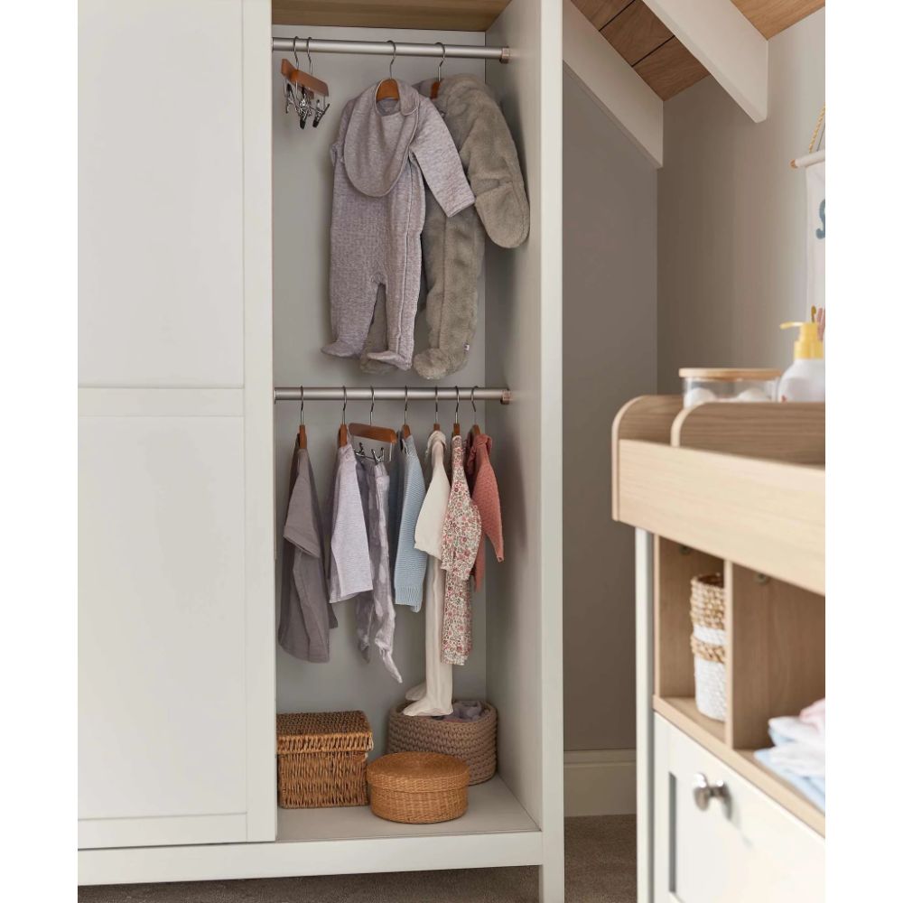 Mamas & Papas Harwell 3 Piece Baby Cot Bed Range with Dresser Changer and Wardrobe