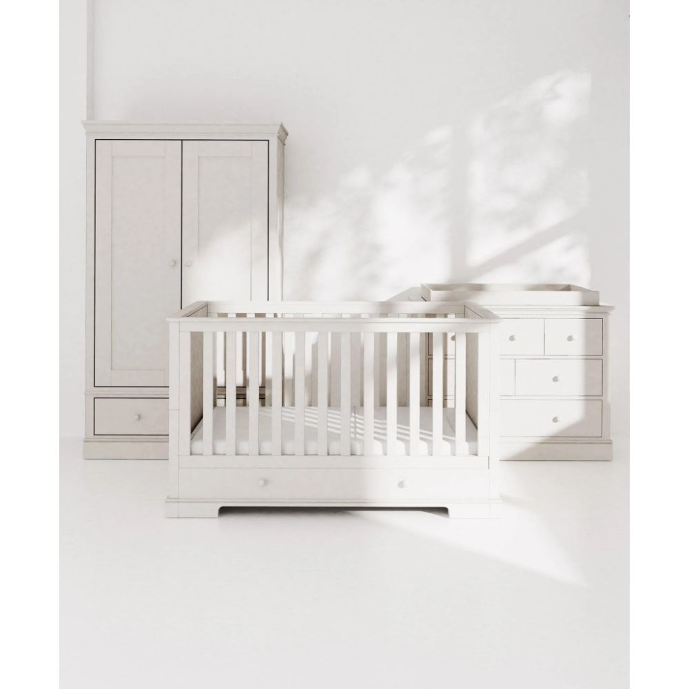 Mamas & Papas Oxford 3 Piece Baby Cot Bed Range with Dresser Changer and Wardrobe