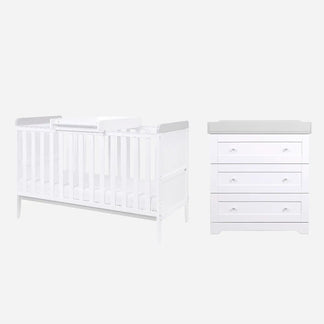 Tutti Bambini Rio 2 Piece Set with Cot Bed and Dresser Changer