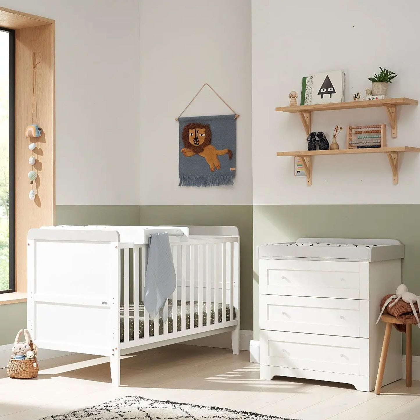 Tutti Bambini Rio 2 Piece Set with Cot Bed and Dresser Changer