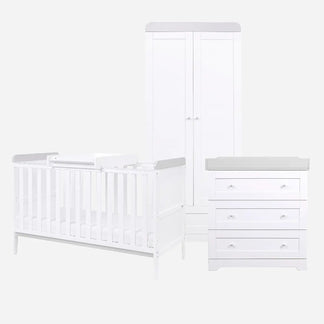 Tutti Bambini Rio 3 Piece Range with Cot Bed, Dresser Changer and Wardrobe