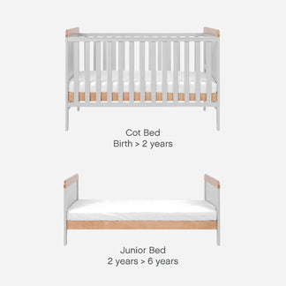 Tutti Bambini Rio 3 Piece Range with Cot Bed, Dresser Changer and Wardrobe