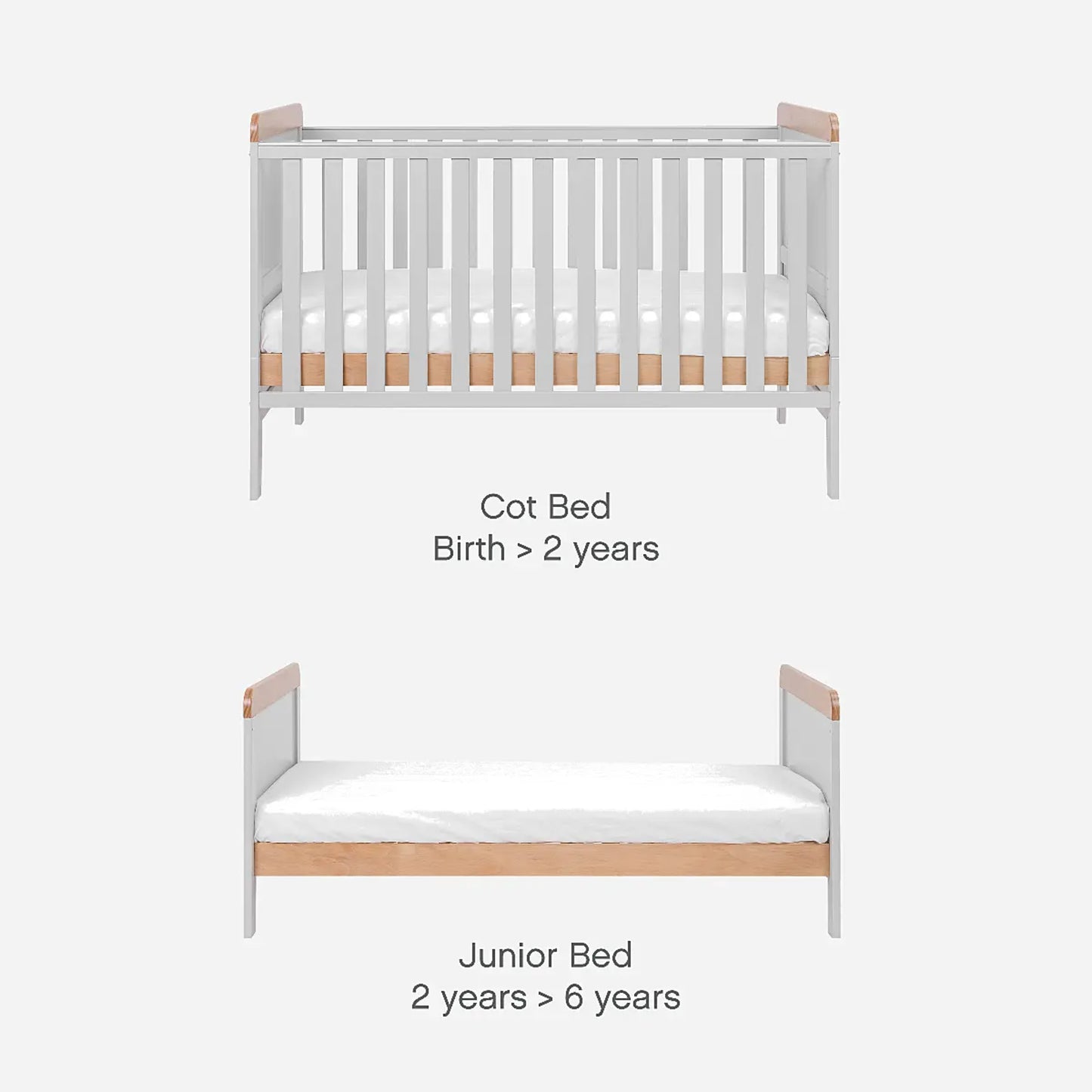 Tutti Bambini Rio 3 Piece Range with Cot Bed, Dresser Changer and Wardrobe