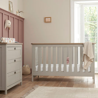 Tutti Bambini Verona 3 Piece Range with Cot Bed, Dresser Changer and Wardrobe