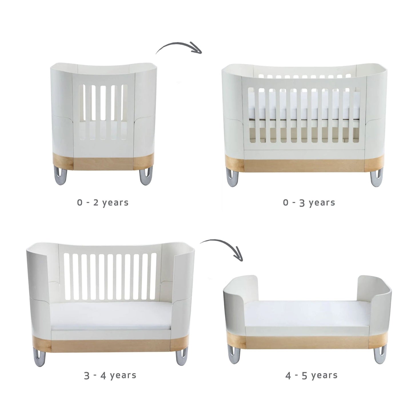 Gaia Baby Serena Cot Bed + Mini Cot
