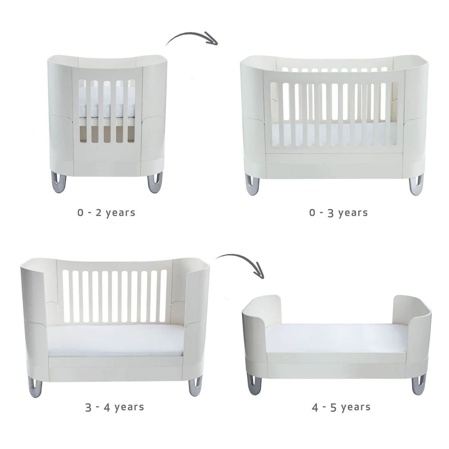 Gaia Baby Serena Cot Bed + Mini Cot