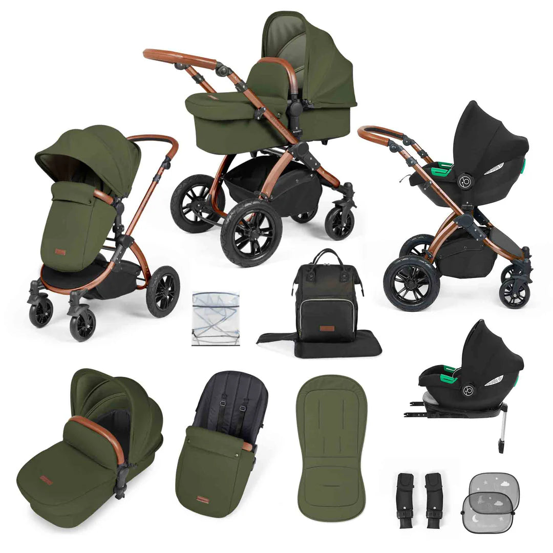 Ickle Bubba Stomp Luxe All in One with Cirrus Car Seat & Isofix Base