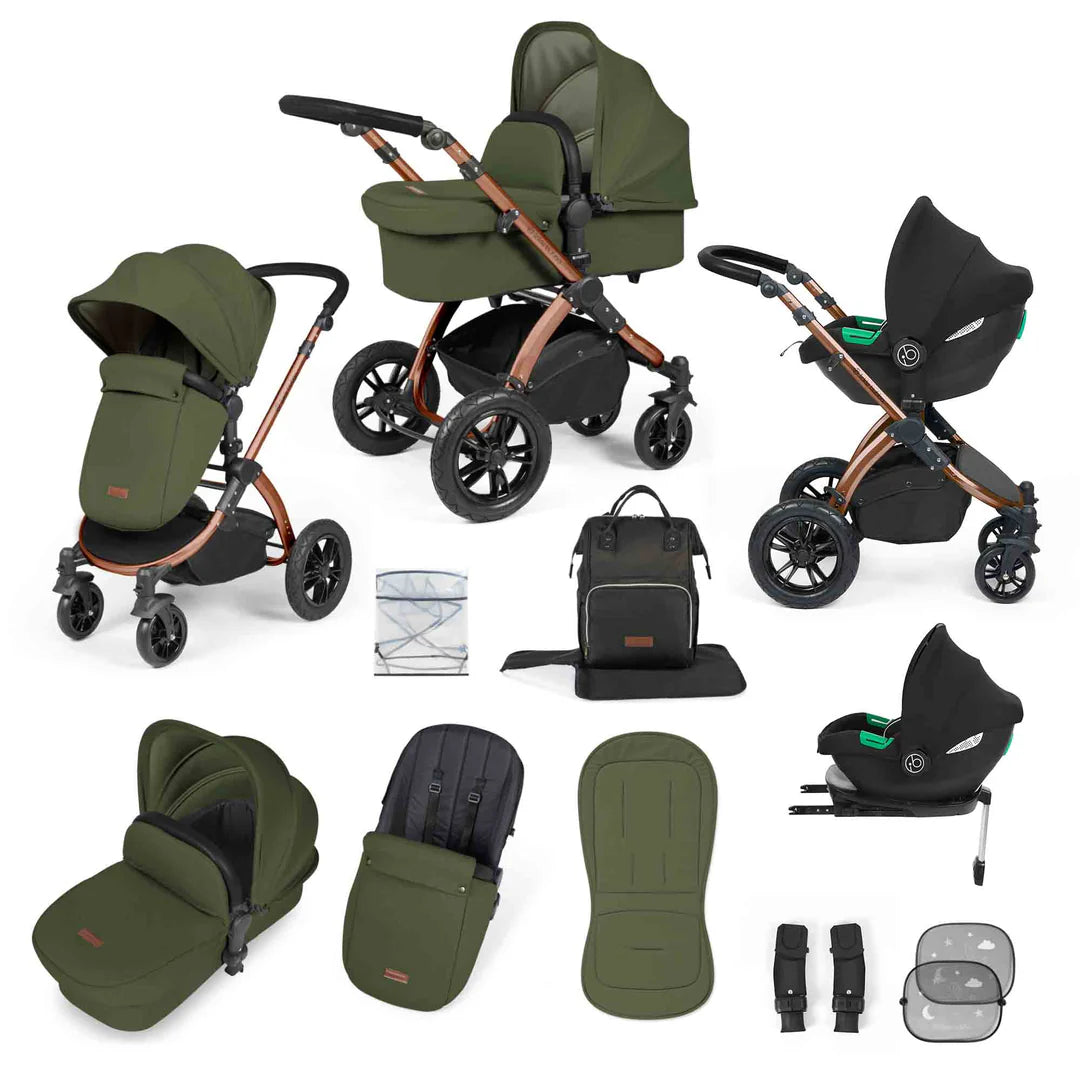 Ickle Bubba Stomp Luxe All in One with Cirrus Car Seat & Isofix Base