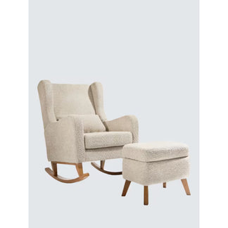 Tutti Bambini Harper Wingback Rocking Chair And Foot Stool