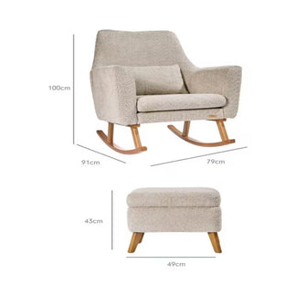 Tutti Bambini Oscar Luxe Rocking Chair And Footstool