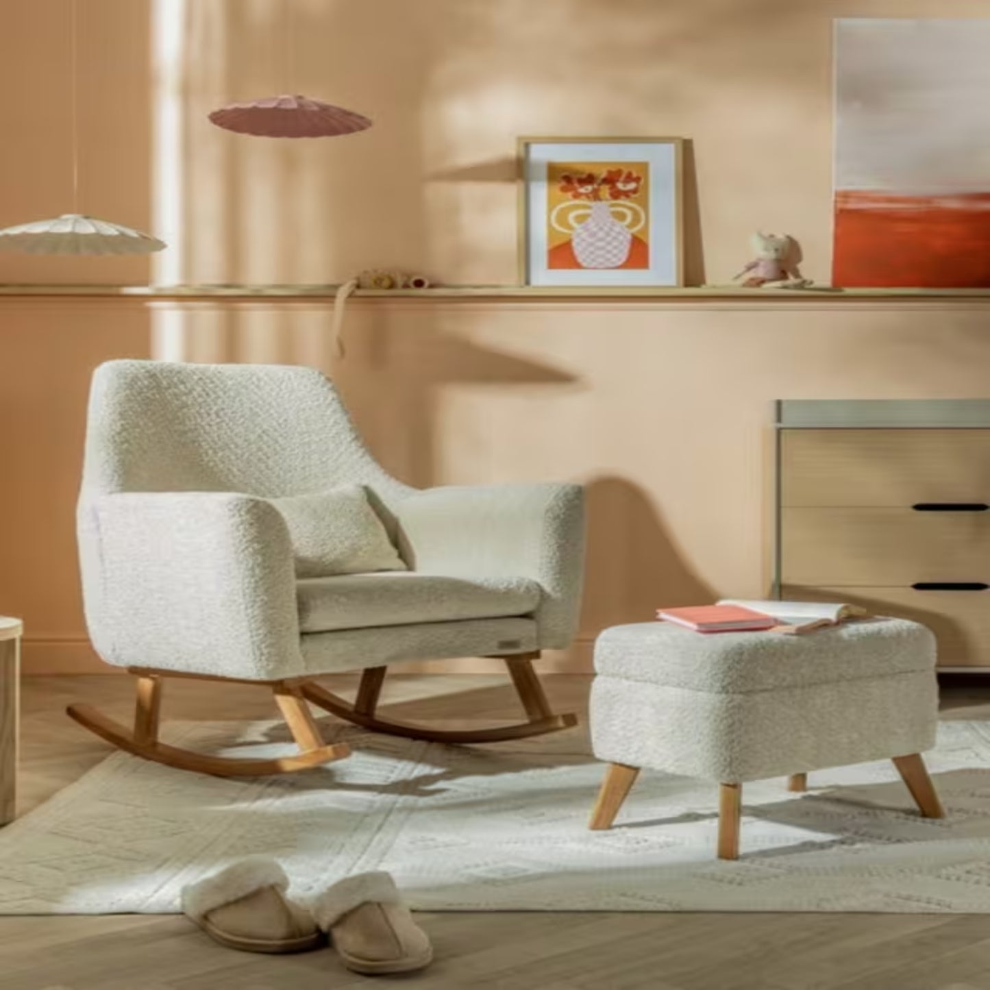Tutti Bambini Oscar Luxe Rocking Chair And Footstool