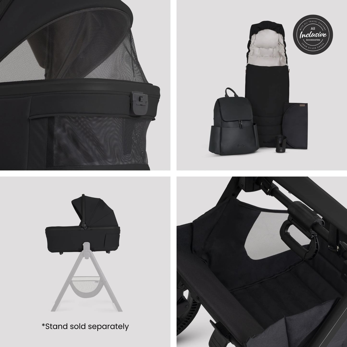 Silver Cross Cove 2 Ultimate Travel System with Glide Plus 360 Infant Car Seat