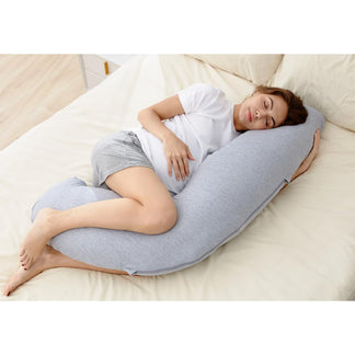 Momcozy J Shaped Maternity Pregnancy Full Body Pillow