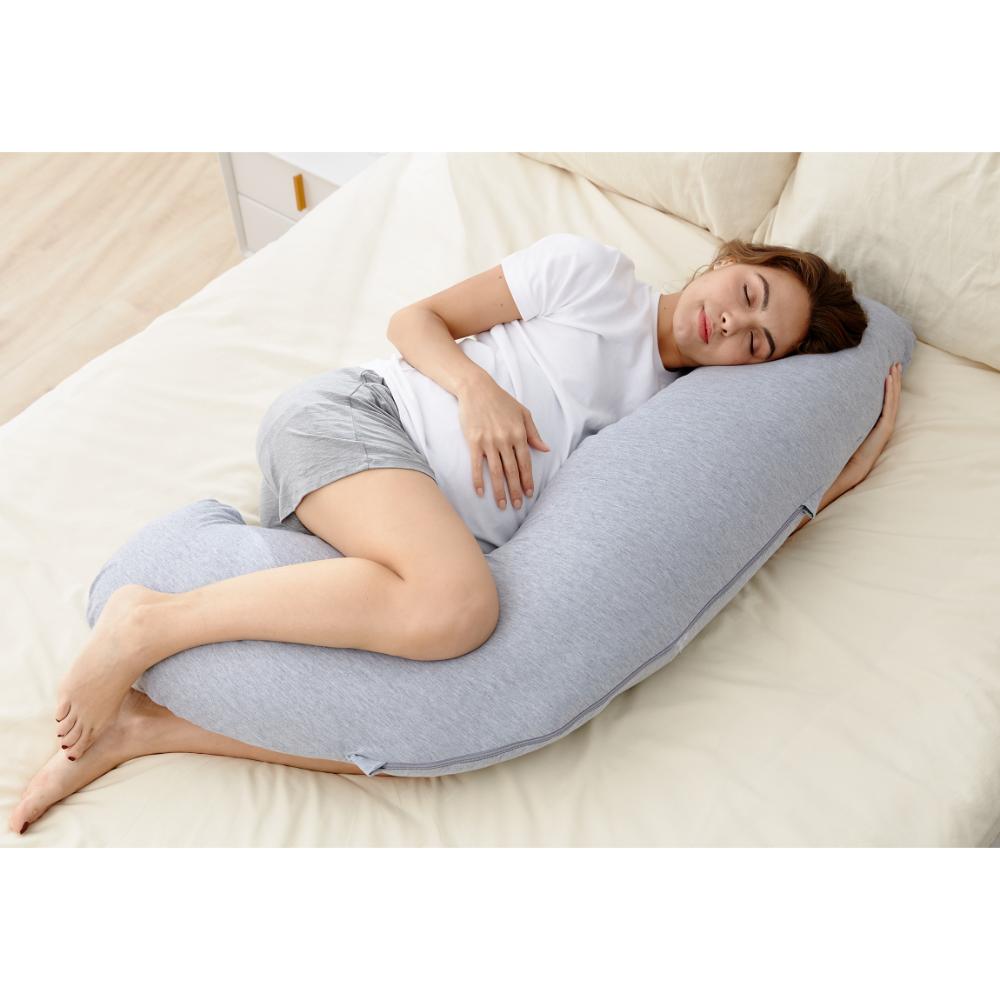 Momcozy J Shaped Maternity Pregnancy Full Body Pillow