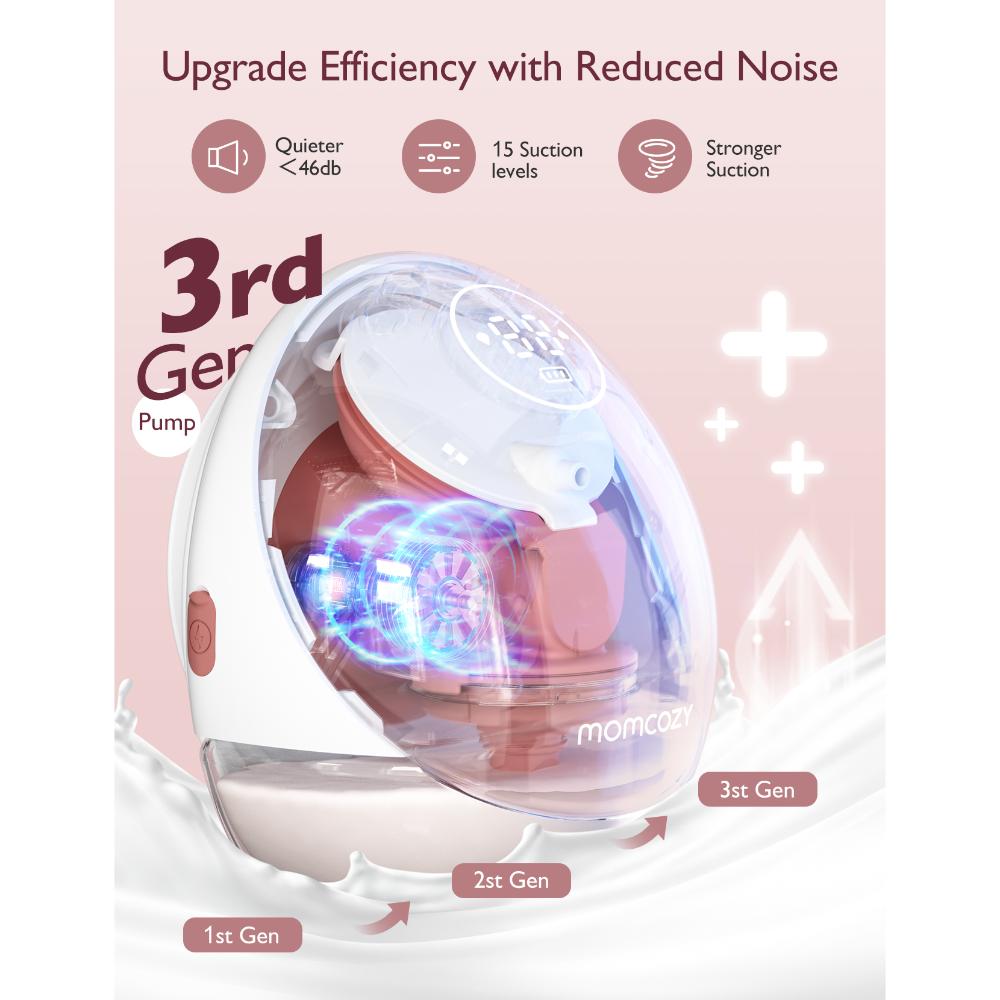 Momcozy M9 Mobile Breast Pump Double (App Enabled)
