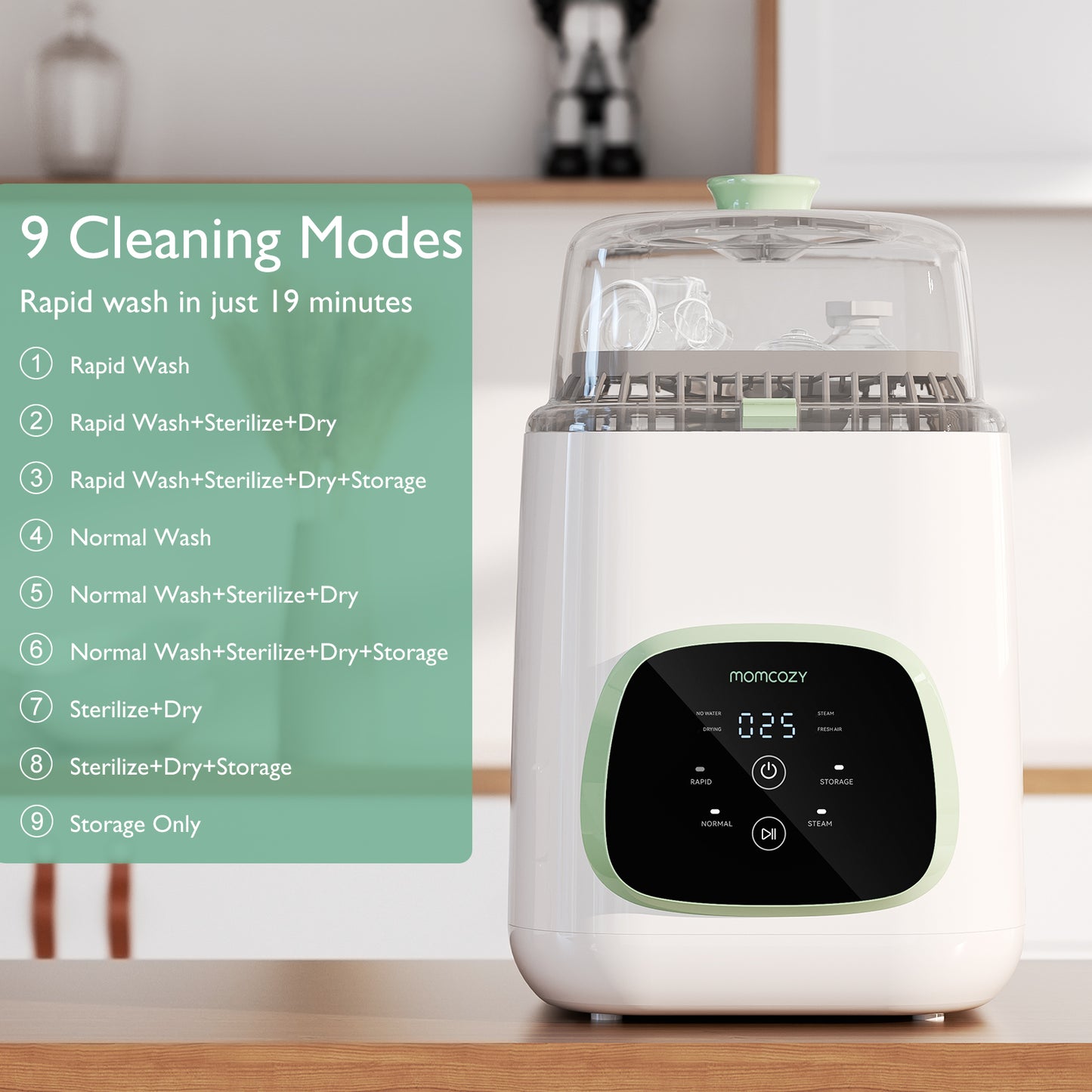 Momcozy Kleanpal Pro Baby Bottle Washer & Sterilizer