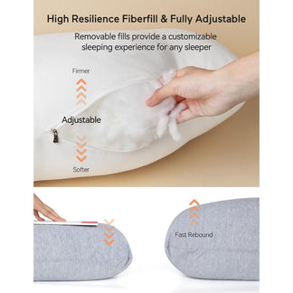 Momcozy J Shaped Maternity Pregnancy Full Body Pillow