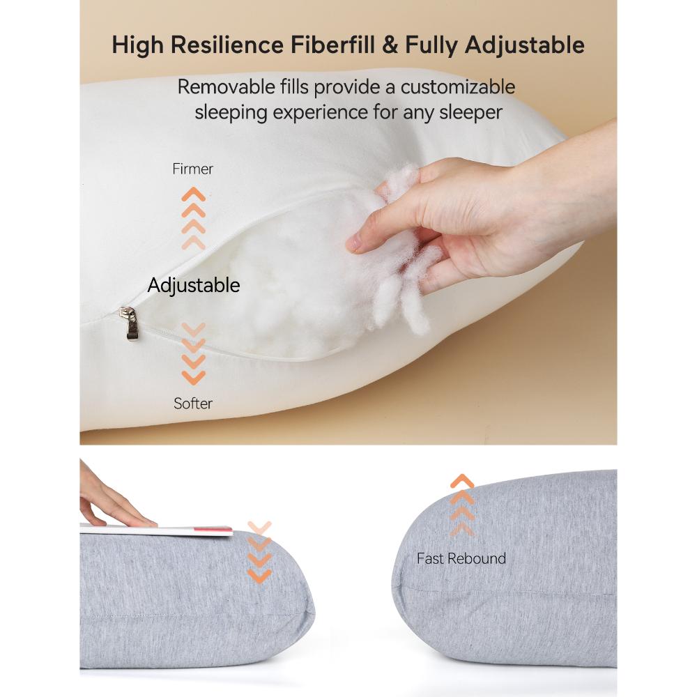 Momcozy J Shaped Maternity Pregnancy Full Body Pillow