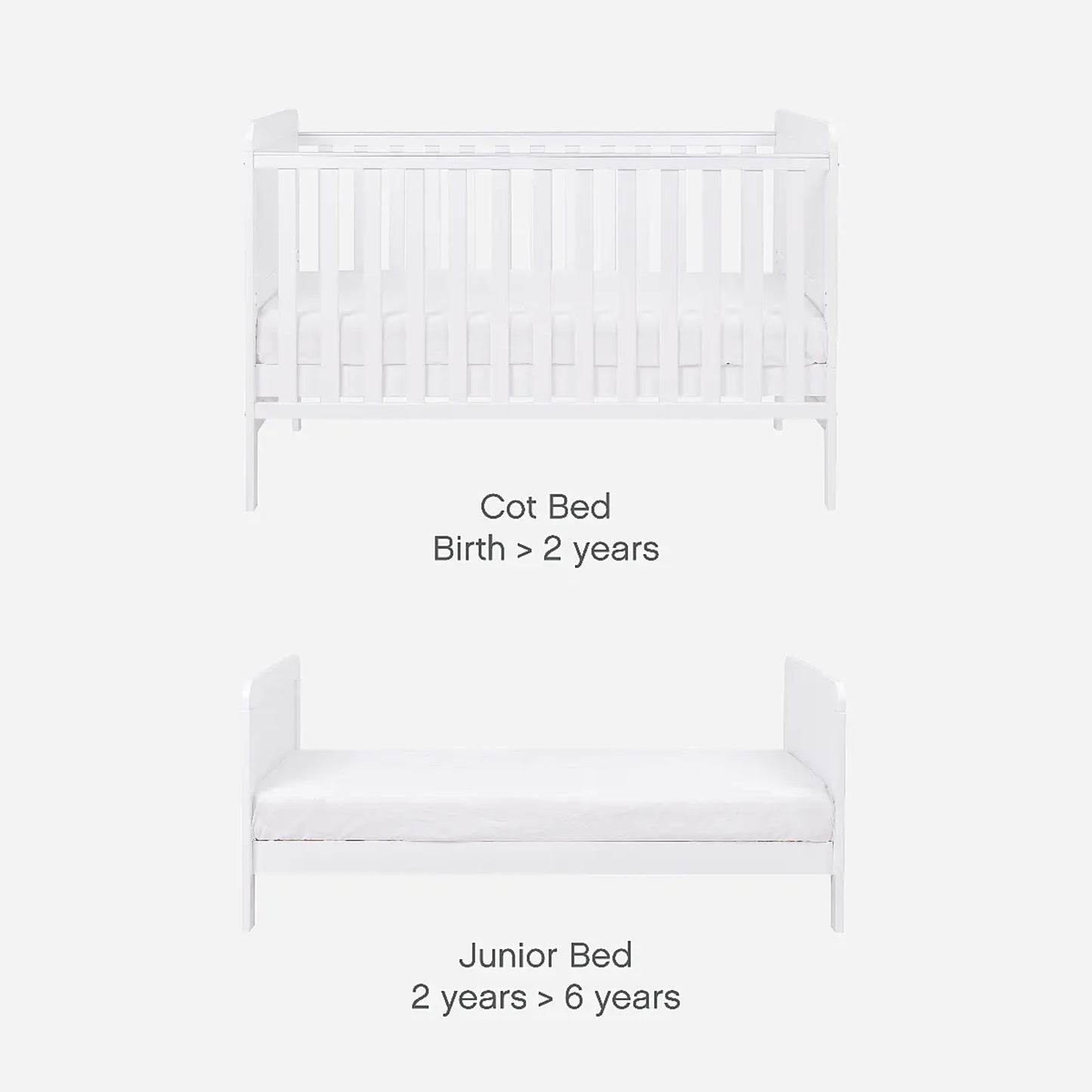 Tutti Bambini Rio Cot Bed with Cot Top Changer & Mattress