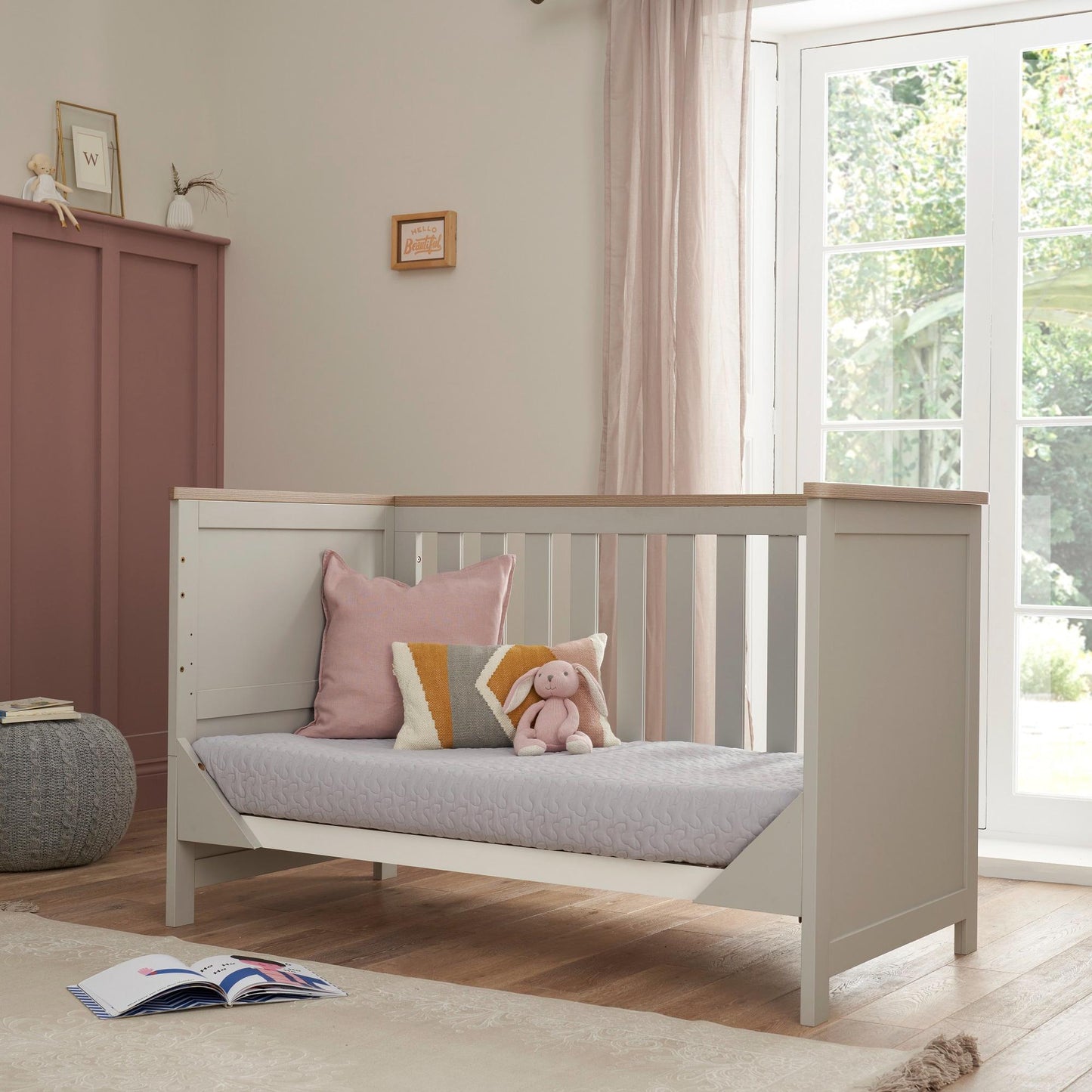 Tutti Bambini Verona 3 Piece Range with Cot Bed, Dresser Changer and Wardrobe