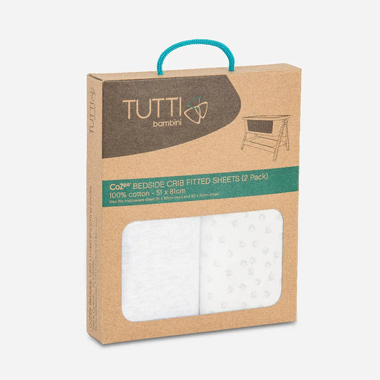 Tutti Bambini CoZee Fitted Sheets 2 Pack