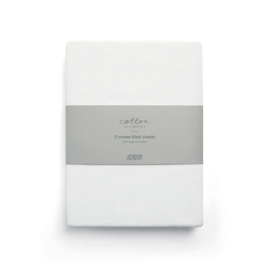 Mamas & Papas Moses Fitted Sheets 2 Pack