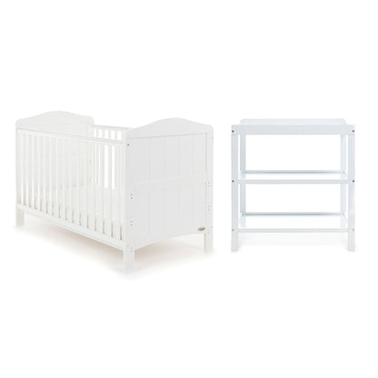 Obaby Whitby 2 Piece Room Set with Cot Bed and Changing Unit