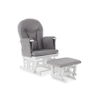 Obaby Deluxe Reclining Glider Chair and Stool