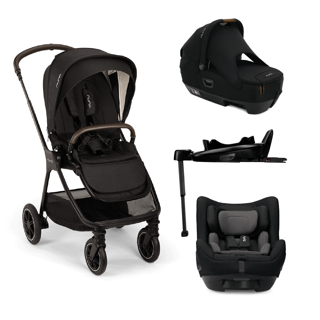 Nuna TRIV Next Bundle with Nuna CARI & TODL Car Seats & Nuna Base Next