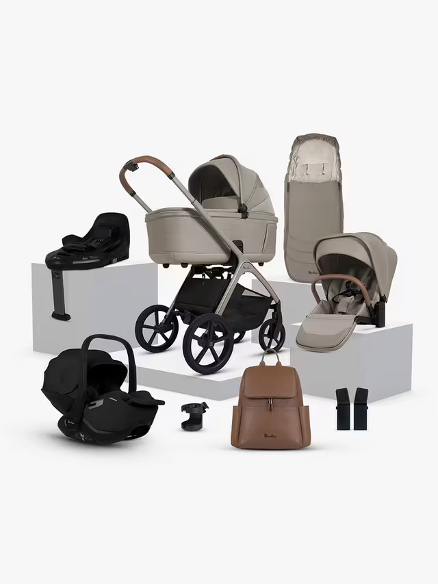 Silver Cross Cove Bundle With Silver Cross Glide Plus 360 Car Seat And Base