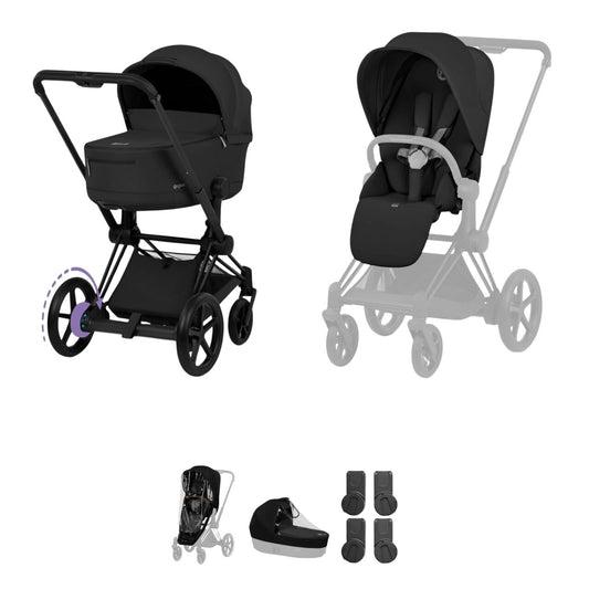 Cybex ePriam 5 Pushchair & Folding Carrycot - Comfort Collection