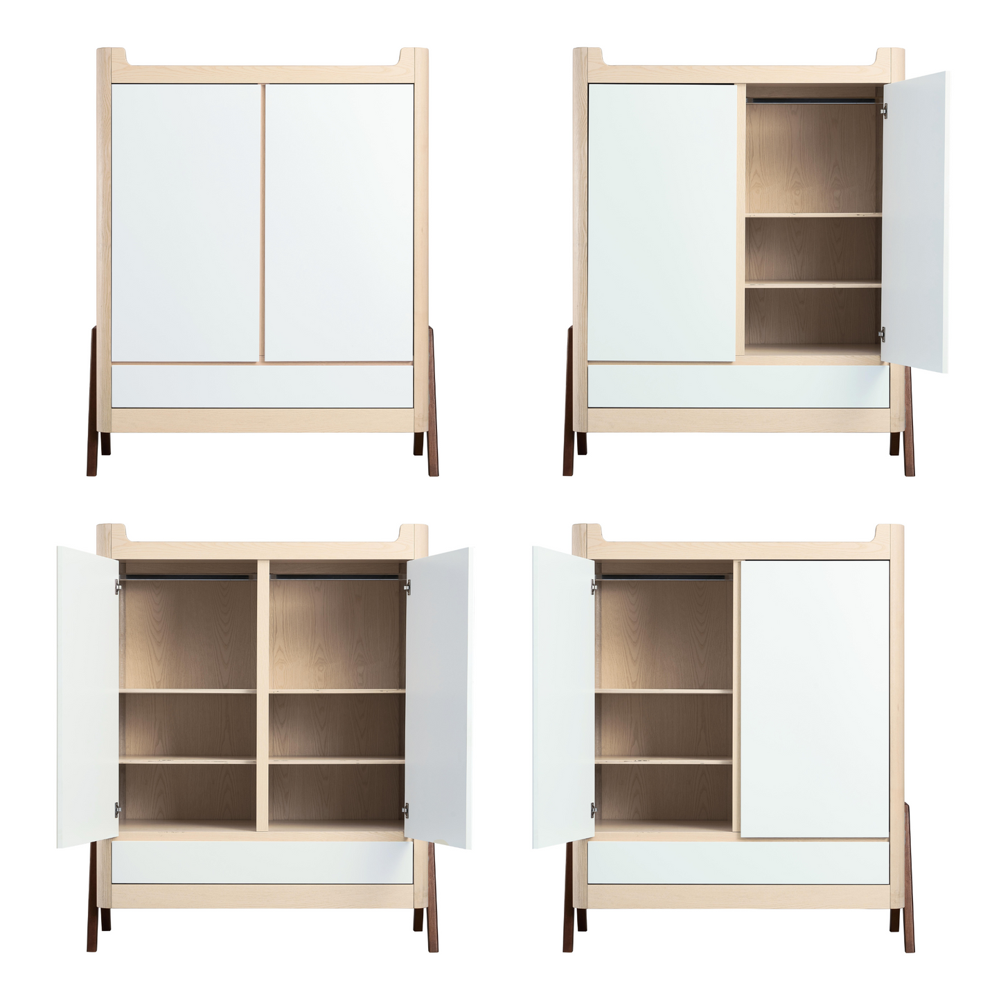 Gaia Baby Hera 4 Piece Set with Cot, Dresser, Wardrobe and Changing Station