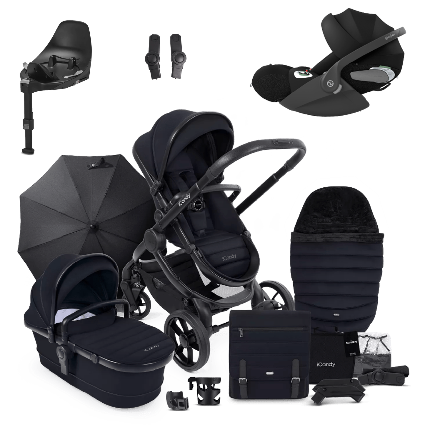 iCandy Peach 7 Pushchair Bundle with Cybex Cloud T and Base T