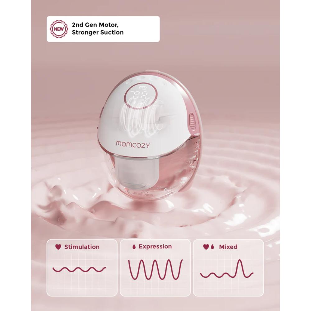 Momcozy M6 Mobile Breast Pump Double Maroon